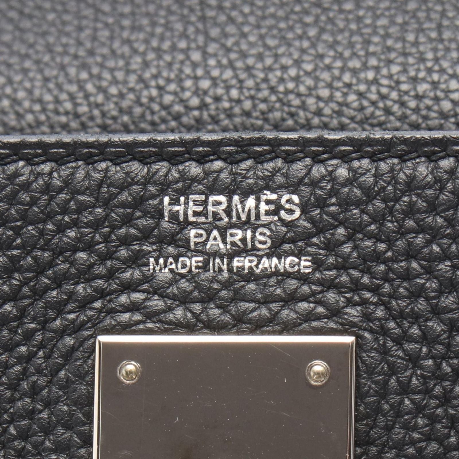 Hermes Handbag Kelly 32 Retourne 2-Way Black Leather — view 4
