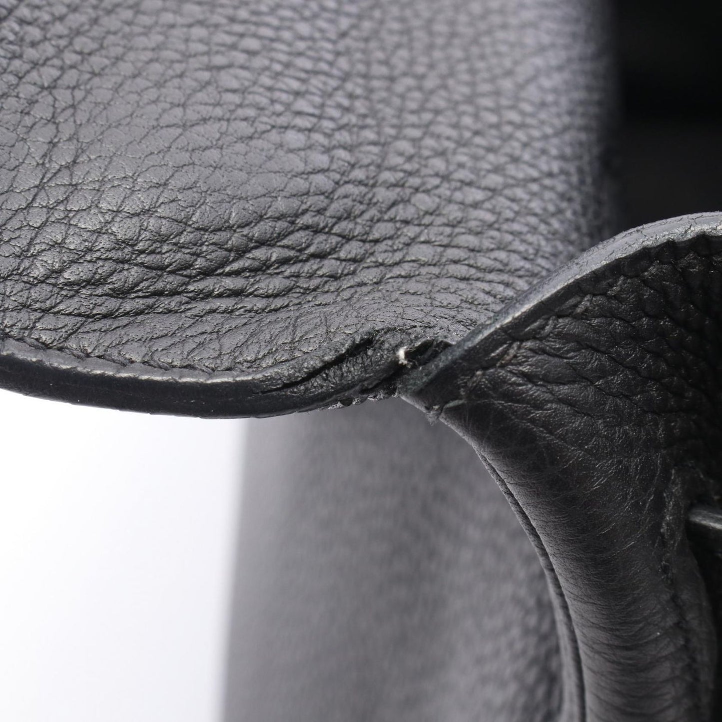 Hermes Handbag Kelly 32 Retourne 2-Way Black Leather — view 7