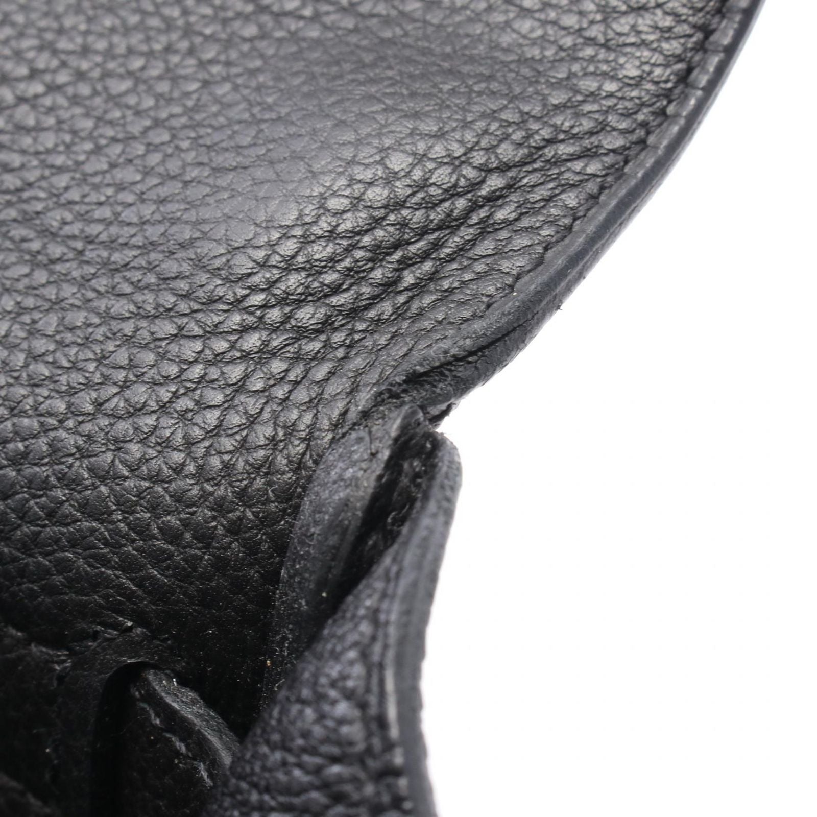 Hermes Handbag Kelly 32 Retourne 2-Way Black Leather — view 8