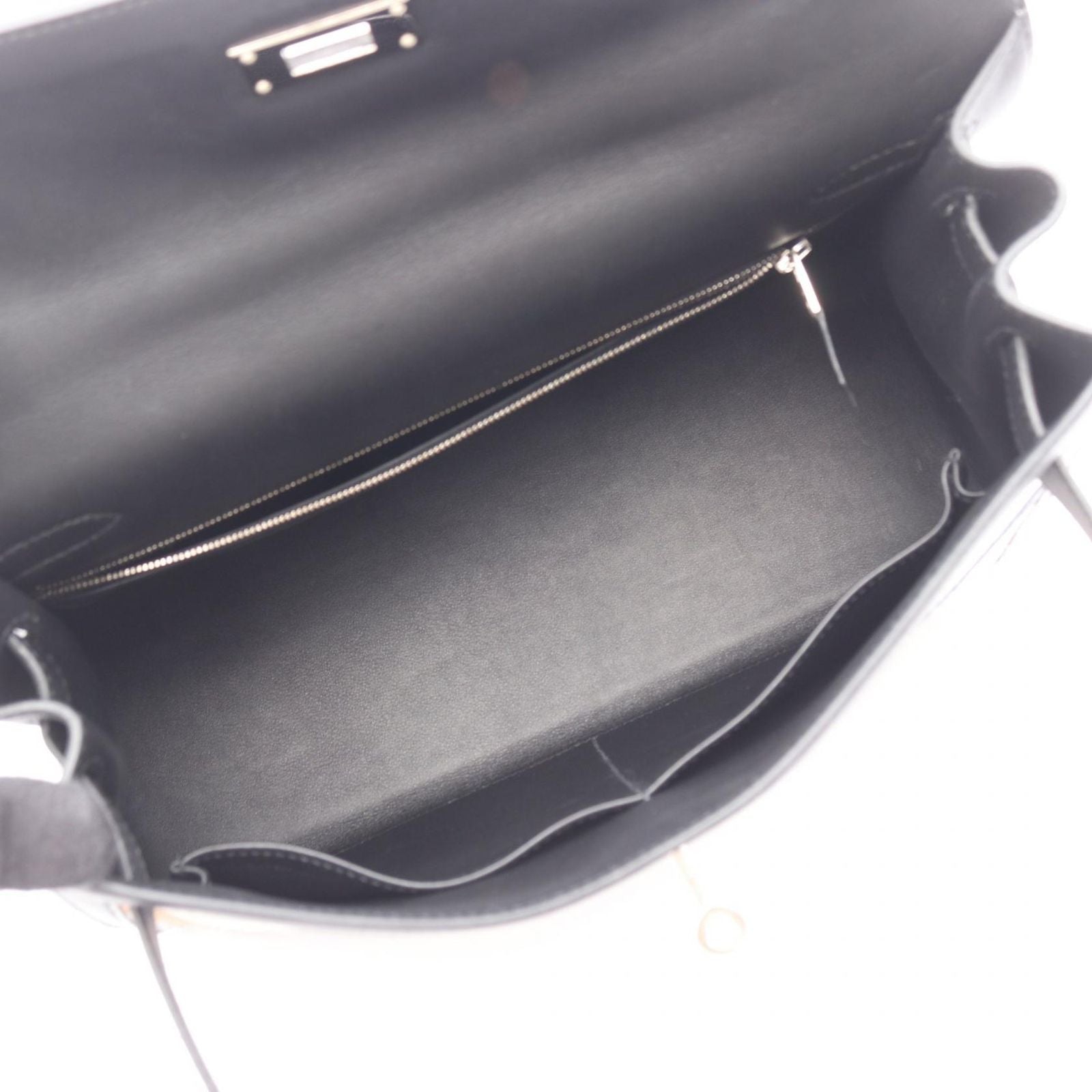 Hermes Handbag Kelly 32 Cavalcadour 2-Way Sellier Beige Black Multi Canvas — view 3