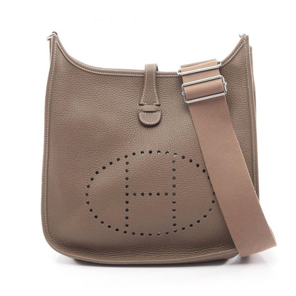 Hermes Shoulder Bag Evelyne 3 Trois PM Etoupe Leather