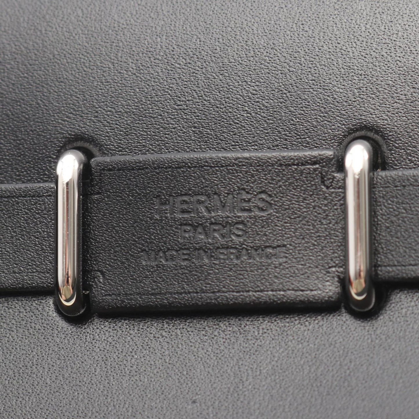 Hermes Shoulder Bag Herbag Zip Mini Black Vert Moyane Canvas Leather — view 4