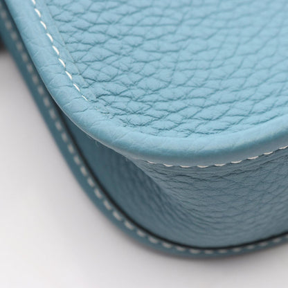 Hermes Shoulder Bag Evelyne TPM Amazon New Blue Jean Leather TPM — view 6