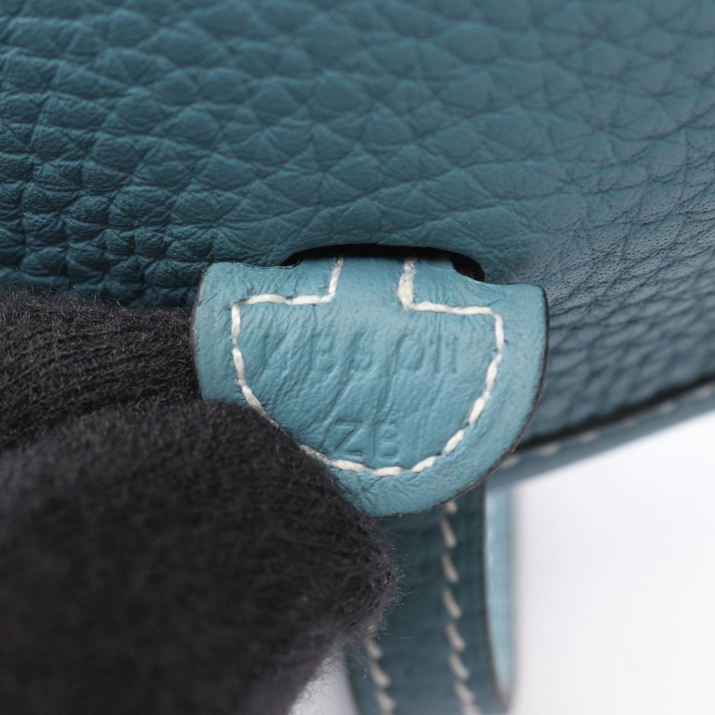 Hermes Shoulder Bag Evelyne TPM Amazon New Blue Jean Leather TPM — view 5