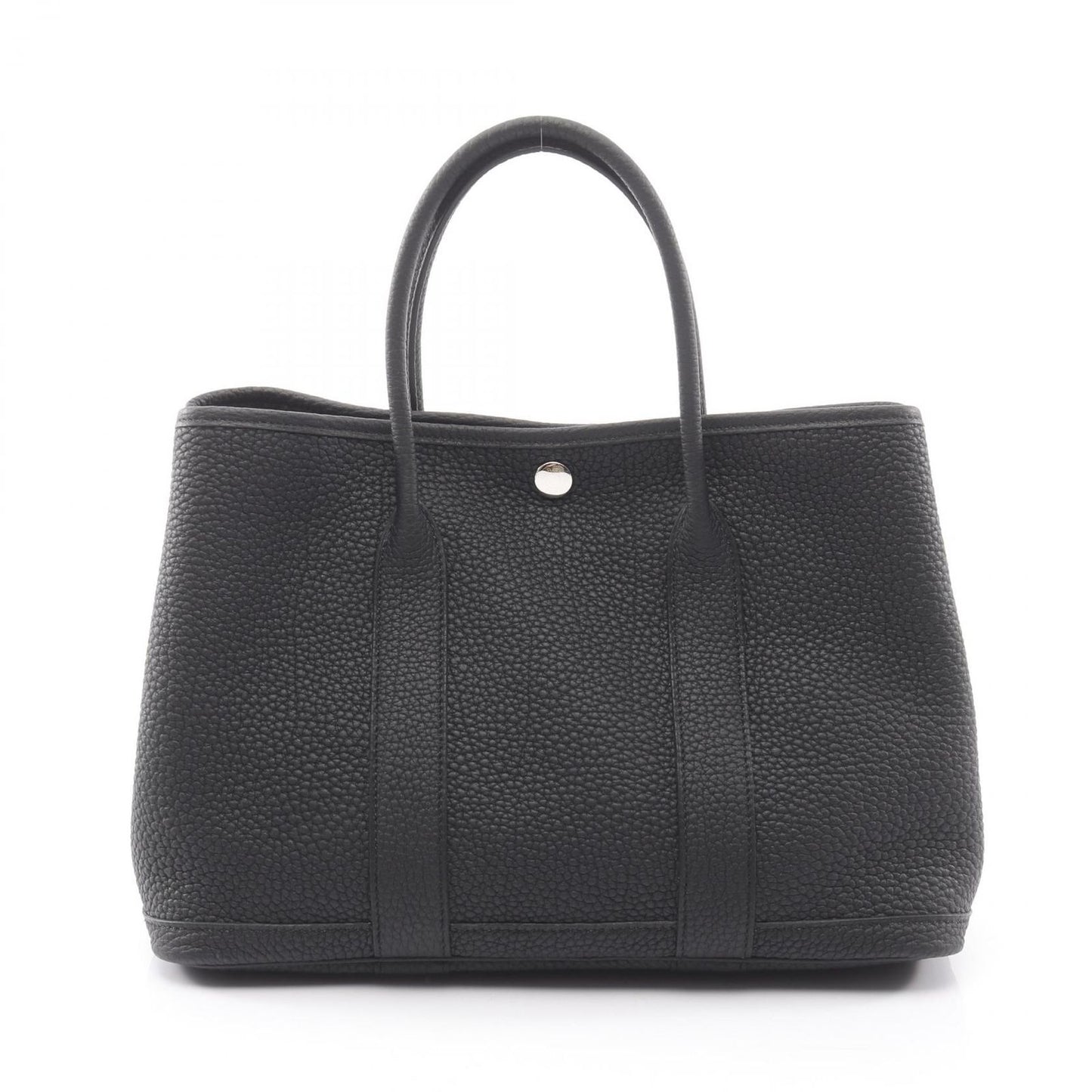 Hermes Tote Garden Party TPM Black Leather