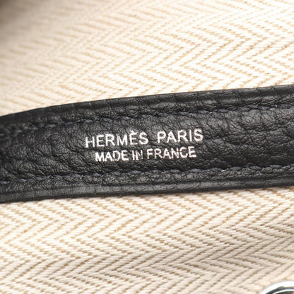 Hermes Tote Garden Party TPM Black Leather — view 4