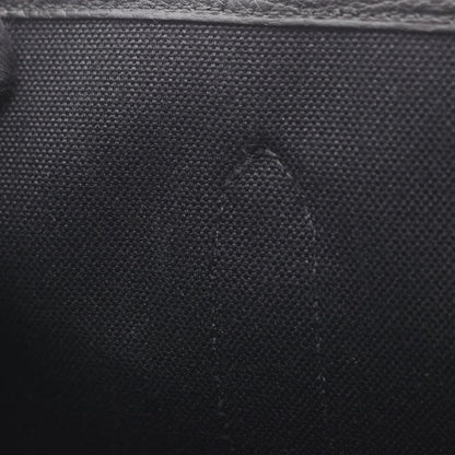 Hermes Tote Garden Party TPM Black Canvas Leather — view 8