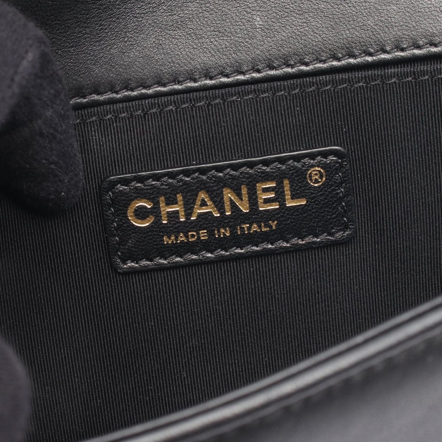 Chanel Shoulder Bag Small Black Lambskin Small Chain — view 4