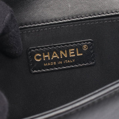 Chanel Shoulder Bag Small Black Lambskin Small Chain — view 4