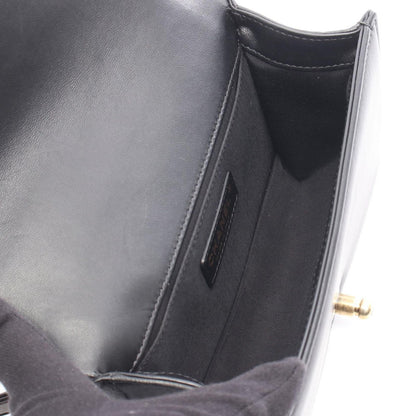 Chanel Shoulder Bag Small Black Lambskin Small Chain — view 3