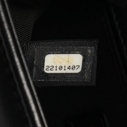 Chanel Shoulder Bag Small Black Lambskin Small Chain — view 5