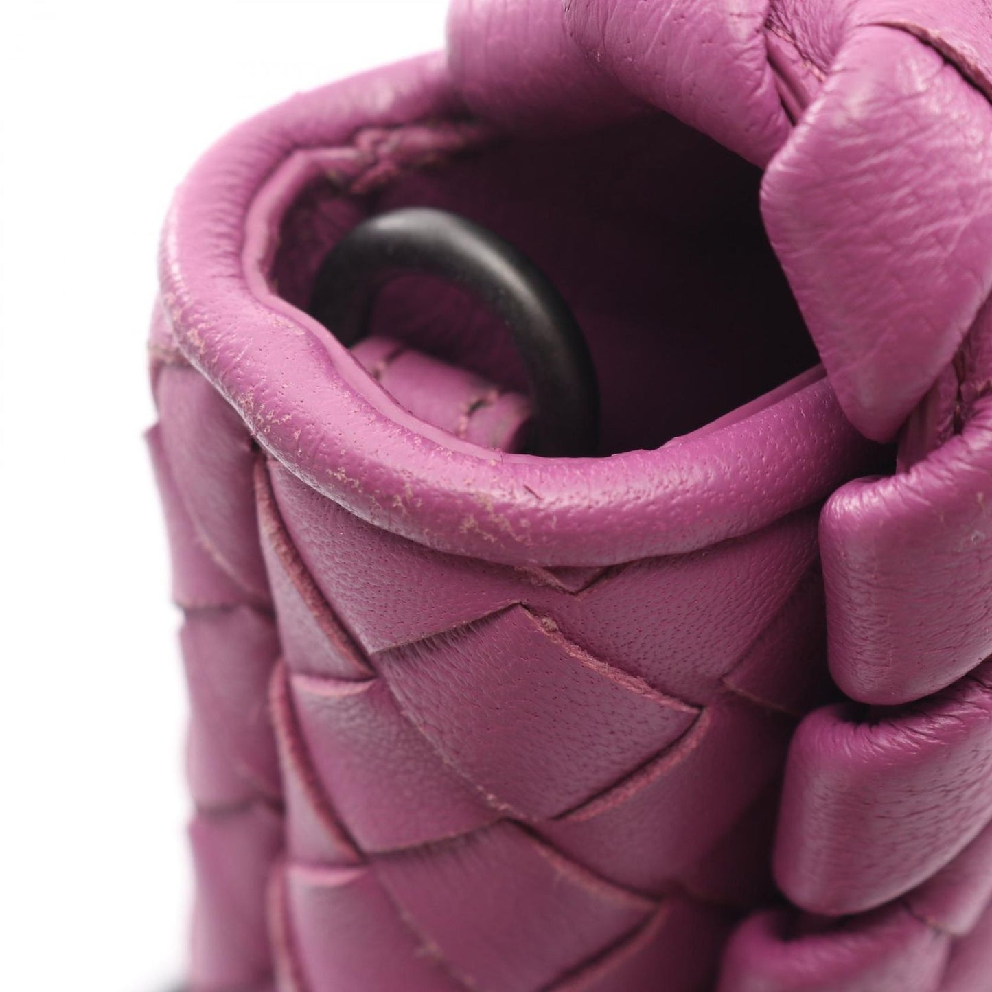 Bottega Veneta Shoulder Bag Intrecciato Bag Purple Leather — view 8