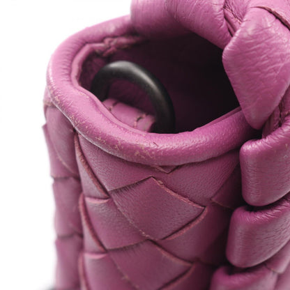 Bottega Veneta Shoulder Bag Intrecciato Bag Purple Leather — view 8
