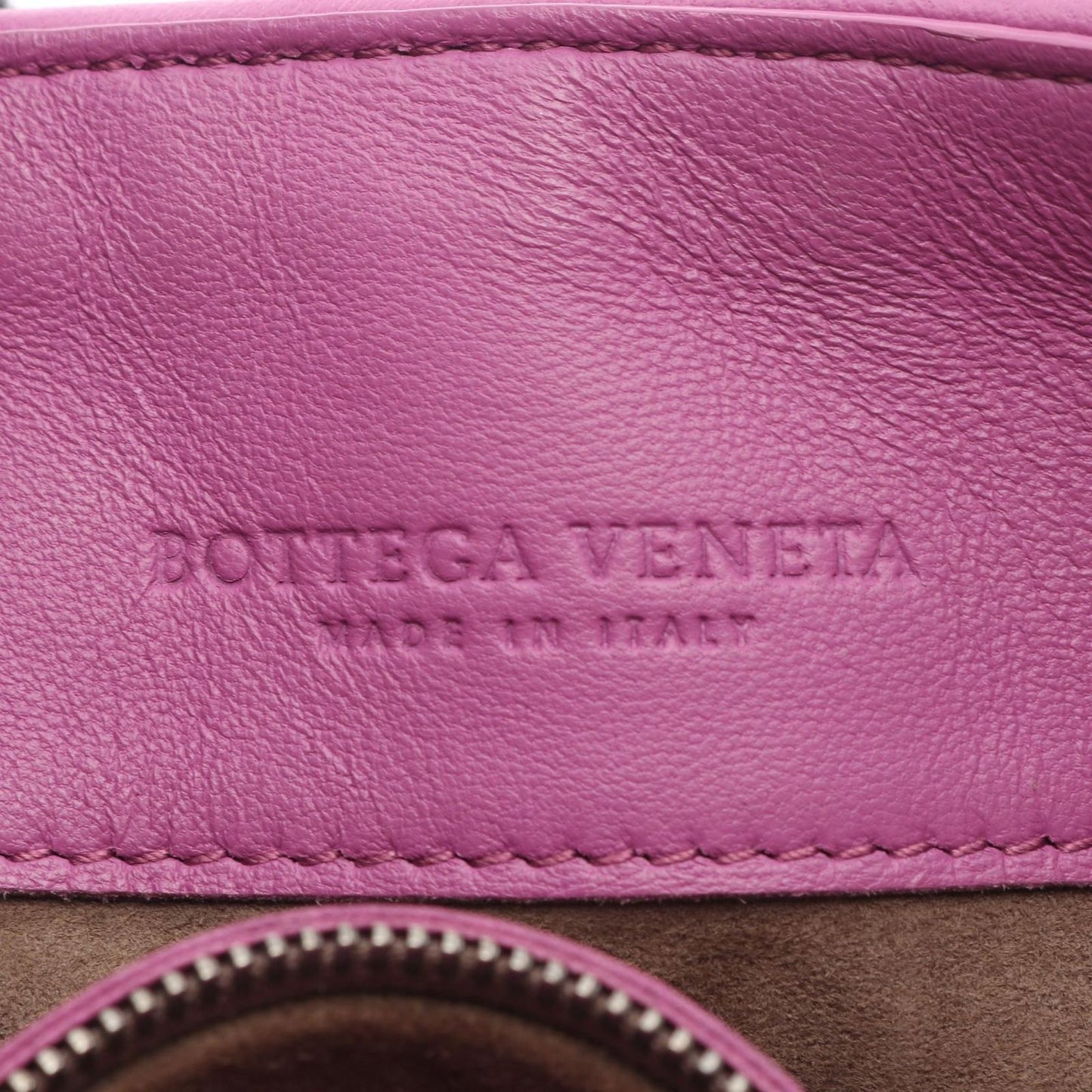 Bottega Veneta Shoulder Bag Intrecciato Bag Purple Leather — view 4