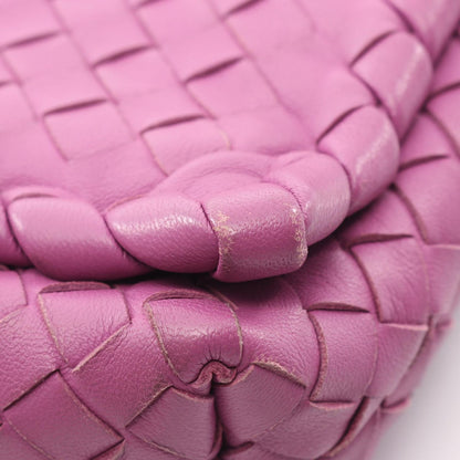 Bottega Veneta Shoulder Bag Intrecciato Bag Purple Leather — view 9