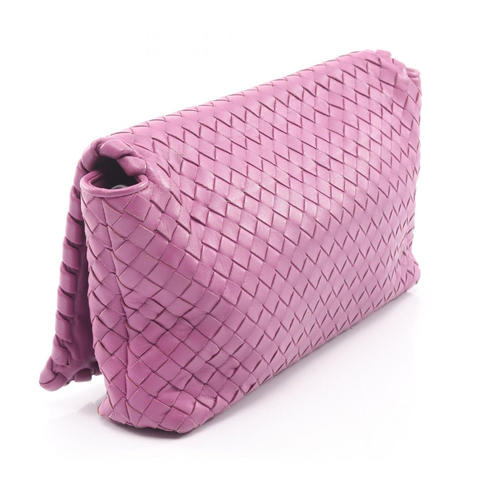 Bottega Veneta Shoulder Bag Intrecciato Bag Purple Leather — view 2
