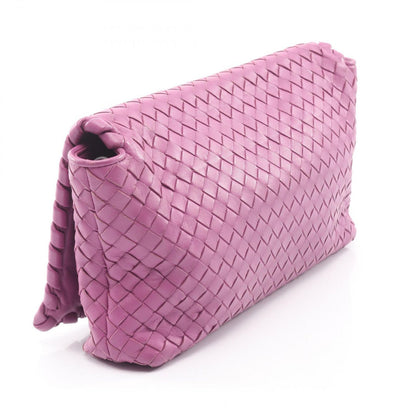 Bottega Veneta Shoulder Bag Intrecciato Bag Purple Leather — view 2