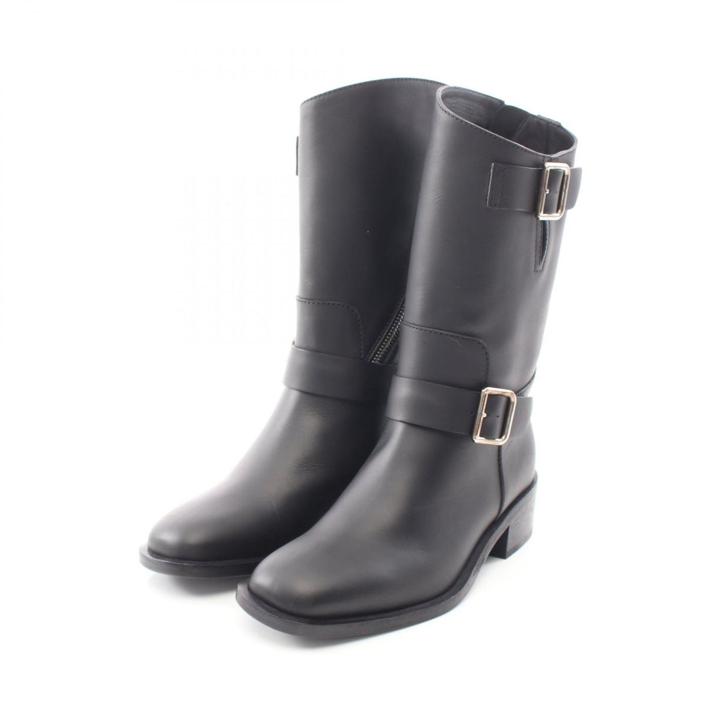 Chanel Boots CC Logo Engineer Leather