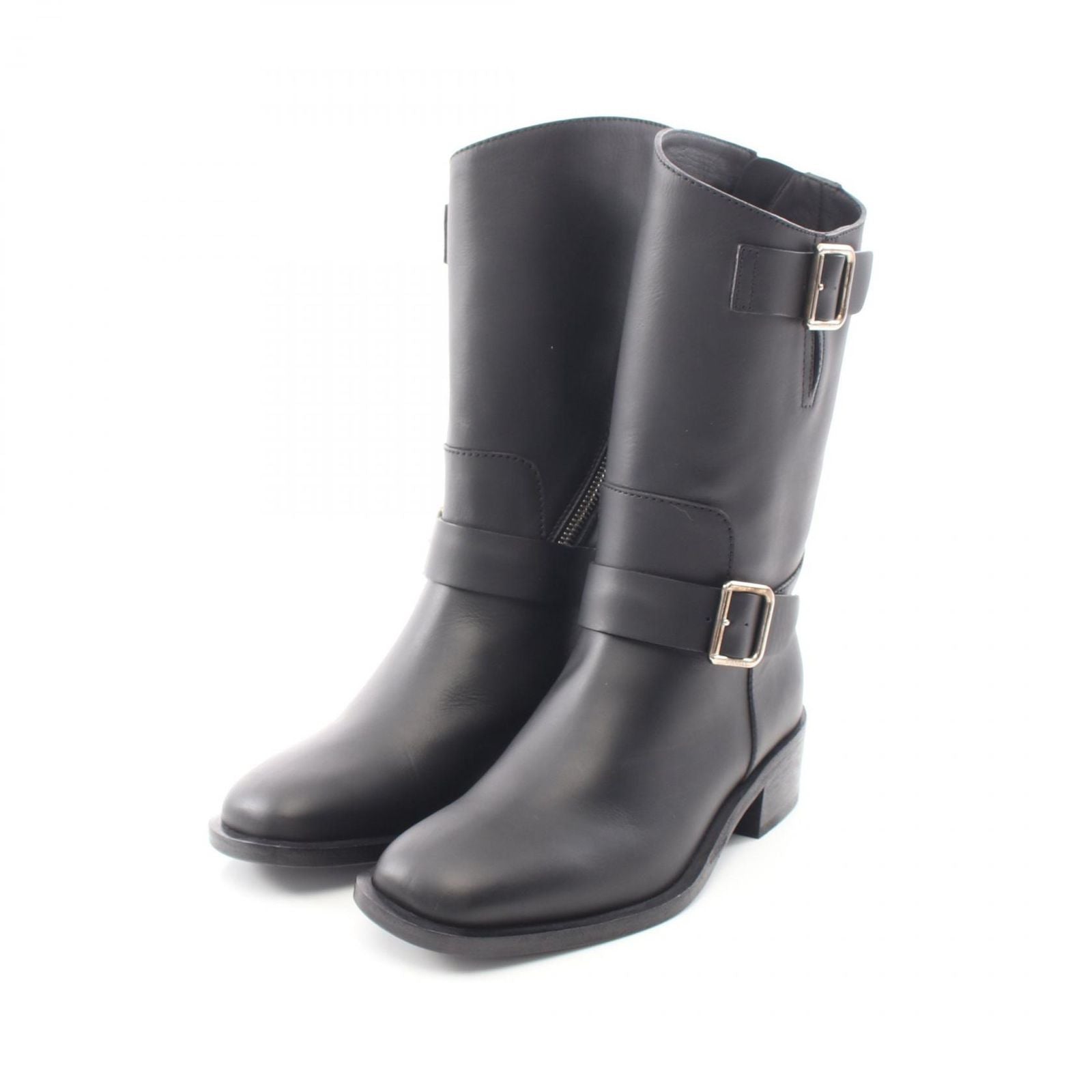Chanel Boots CC Logo Engineer Leather