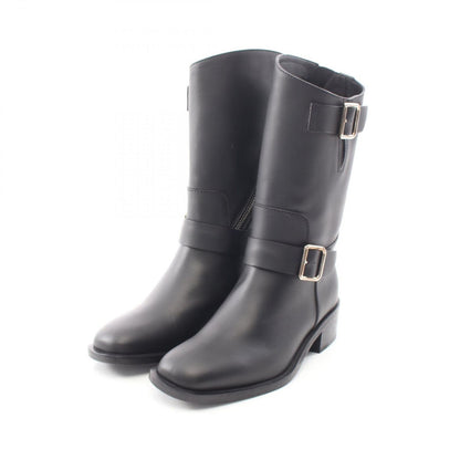Chanel Boots CC Logo Engineer Leather