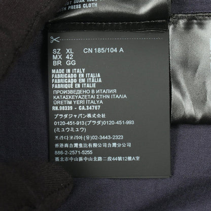 Prada Triangle Logo Long Sleeve Cotton Shirt — view 5