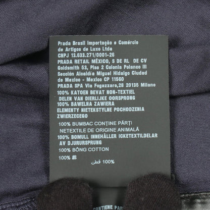 Prada Triangle Logo Long Sleeve Cotton Shirt — view 4