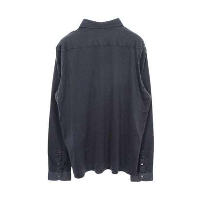 Prada Triangle Logo Long Sleeve Cotton Shirt — view 2