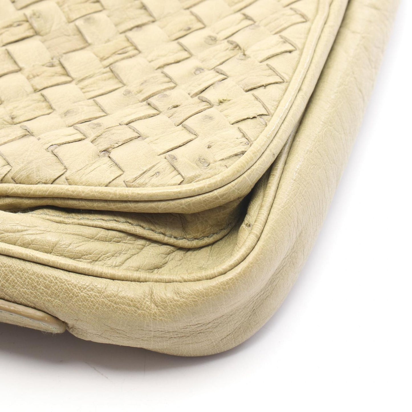 Bottega Veneta Shoulder Bag Intrecciato Light Green Leather — view 6