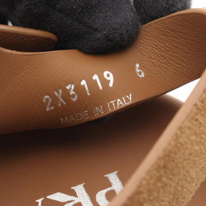 Prada Sandals Triangle Logo Fisherman Beige Suede — view 6
