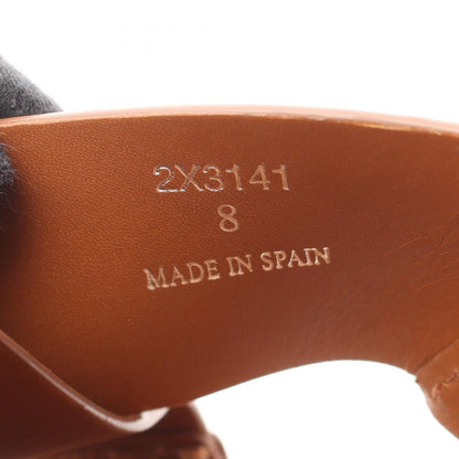 Prada Sandals Triangle Logo Criss Cross Leather — view 6