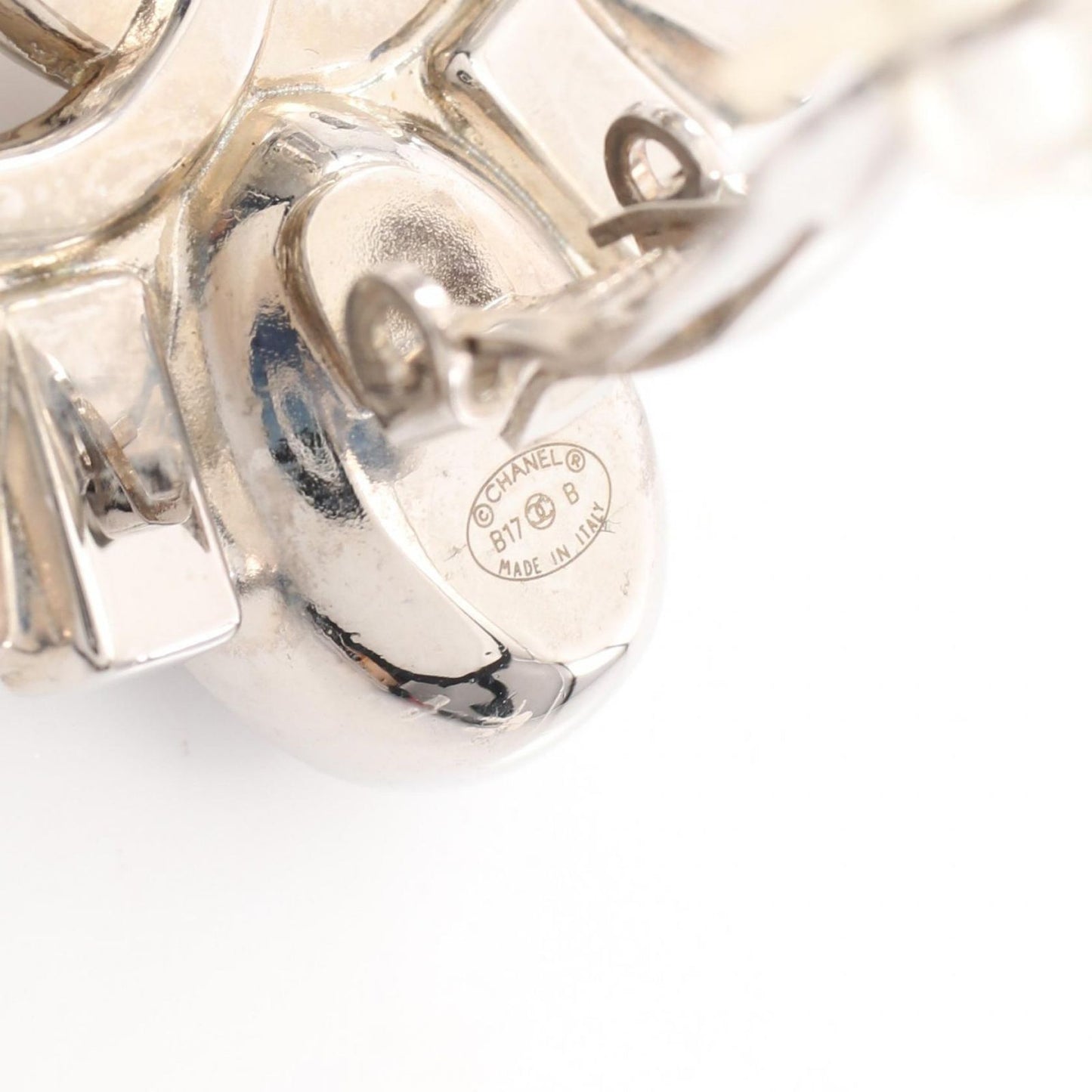 Chanel Earrings CC Logo Stainless Steel — view 3