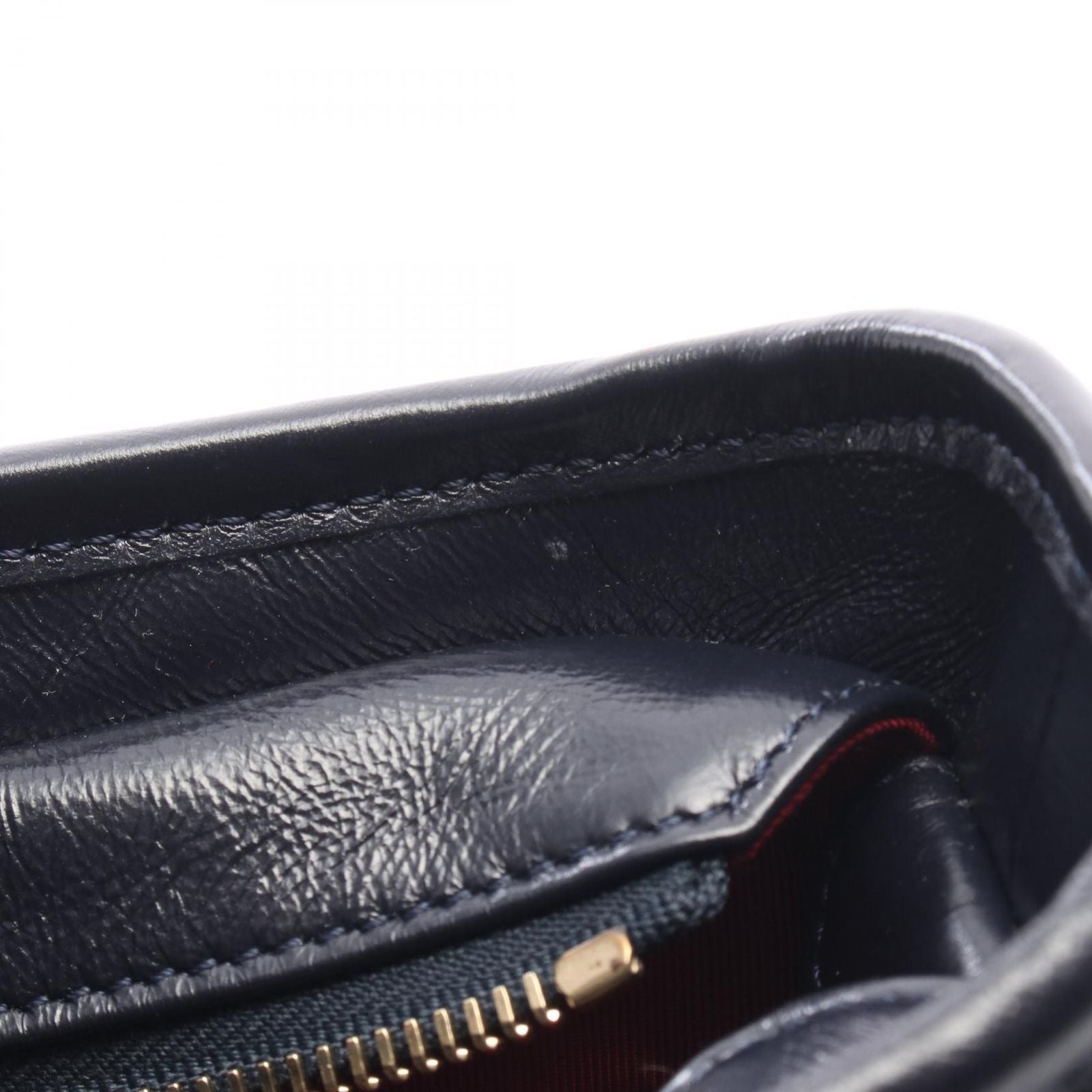Chanel Shoulder Bag Gabriel de Small Hobo Navy Fabric Leather Chain — view 6