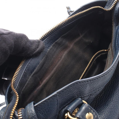 Balenciaga Handbag Classic Metallic Edge Mini City 2-Way Navy Leather — view 5