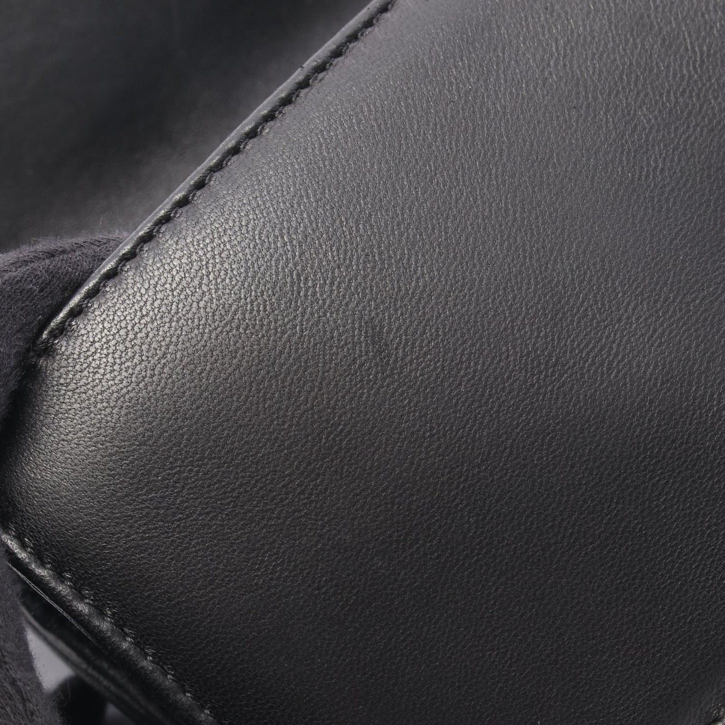 Chanel Shoulder Bag Interlace CC Logo Black Lambskin Chain — view 7