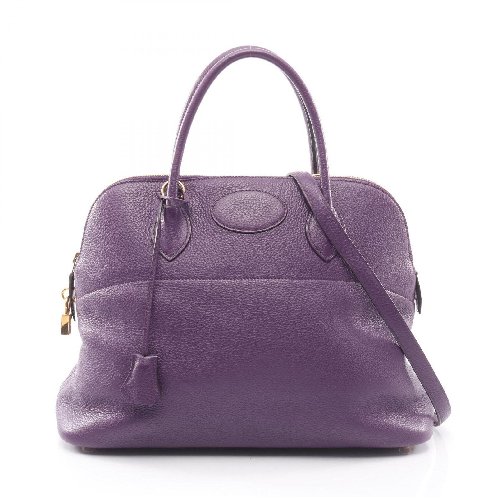 Hermes Handbag Bolide 35 2-Way Ultra Violet Leather