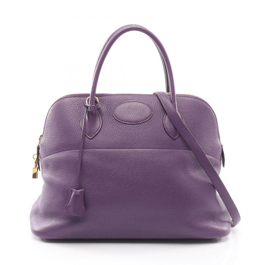 Hermes Handbag Bolide 35 2-Way Ultra Violet Leather