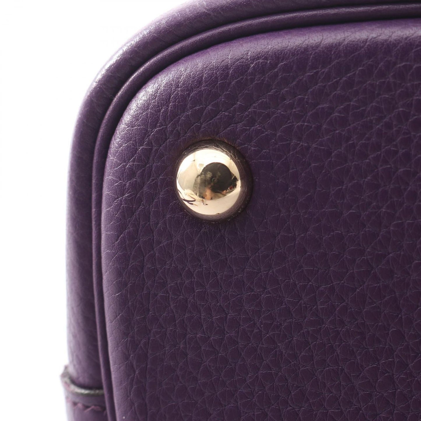 Hermes Handbag Bolide 35 2-Way Ultra Violet Leather — view 7