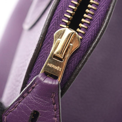 Hermes Handbag Bolide 35 2-Way Ultra Violet Leather — view 8
