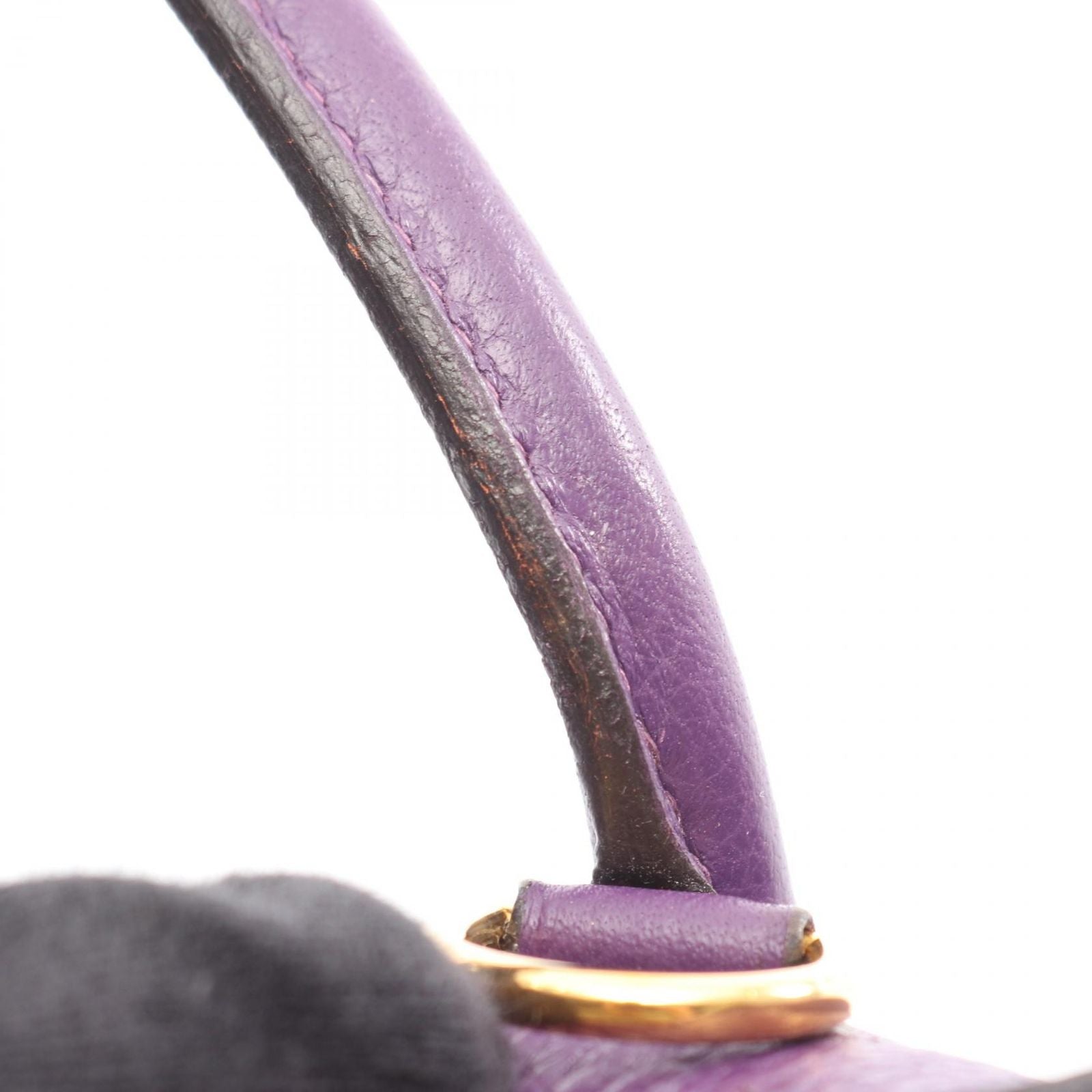 Hermes Handbag Bolide 35 2-Way Ultra Violet Leather — view 9