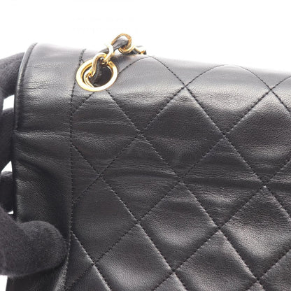 Chanel Shoulder Bag Quilted Diana Flap Black Lambskin Chain — view 7