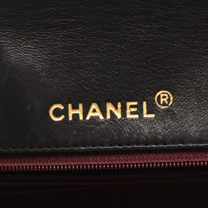 Chanel Shoulder Bag Quilted Diana Flap Black Lambskin Chain — view 4