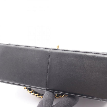Chanel Shoulder Bag Quilted Diana Flap Black Lambskin Chain — view 8
