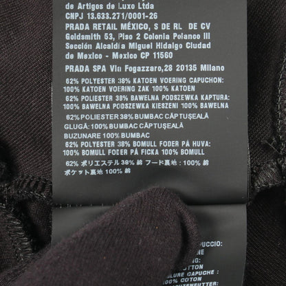 Prada Dress Half Zip Hooded Long Sleeve Cotton Hoodie — view 4