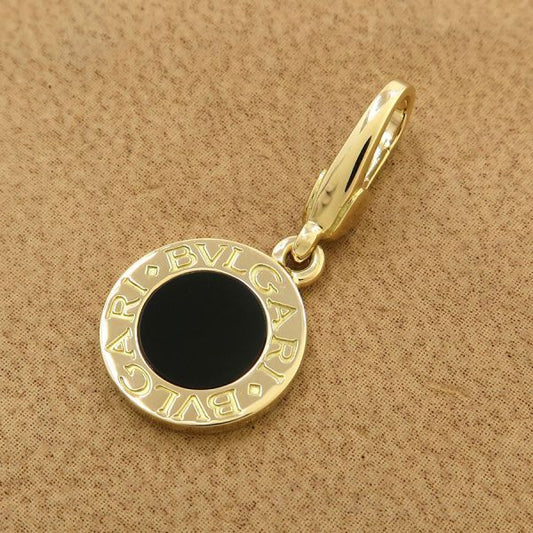 Bvlgari Charm Onyx Keychain