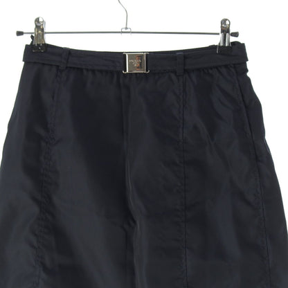 Prada Nylon Belted Skirt Navy — view 3