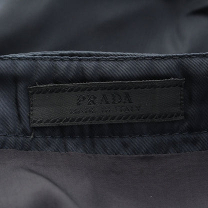 Prada Nylon Belted Skirt Navy — view 7