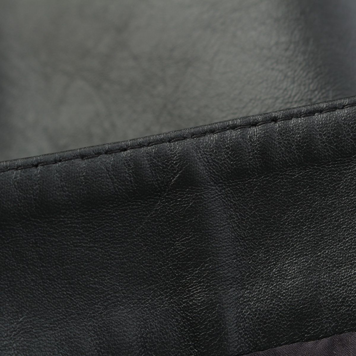 Celine Trapeze Mini Lambskin Triomphe Mini Skirt Black 36 — view 7