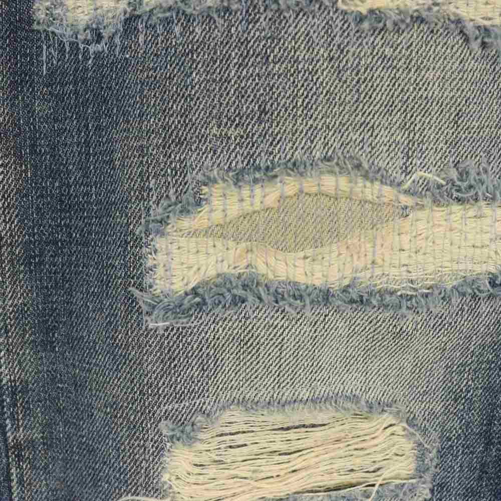 Dolce & Gabbana D&G Crash Distressed Denim Pants Jeans Button Fly 46 Indigo — view 6