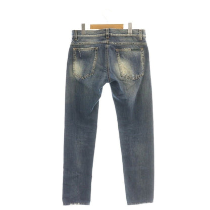 Dolce & Gabbana D&G Crash Distressed Denim Pants Jeans Button Fly 46 Indigo — view 2