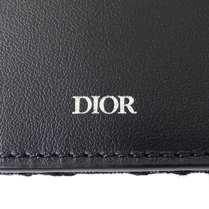 Dior Wallet Bifold Oblique Jacquard Black Mini Small — view 5